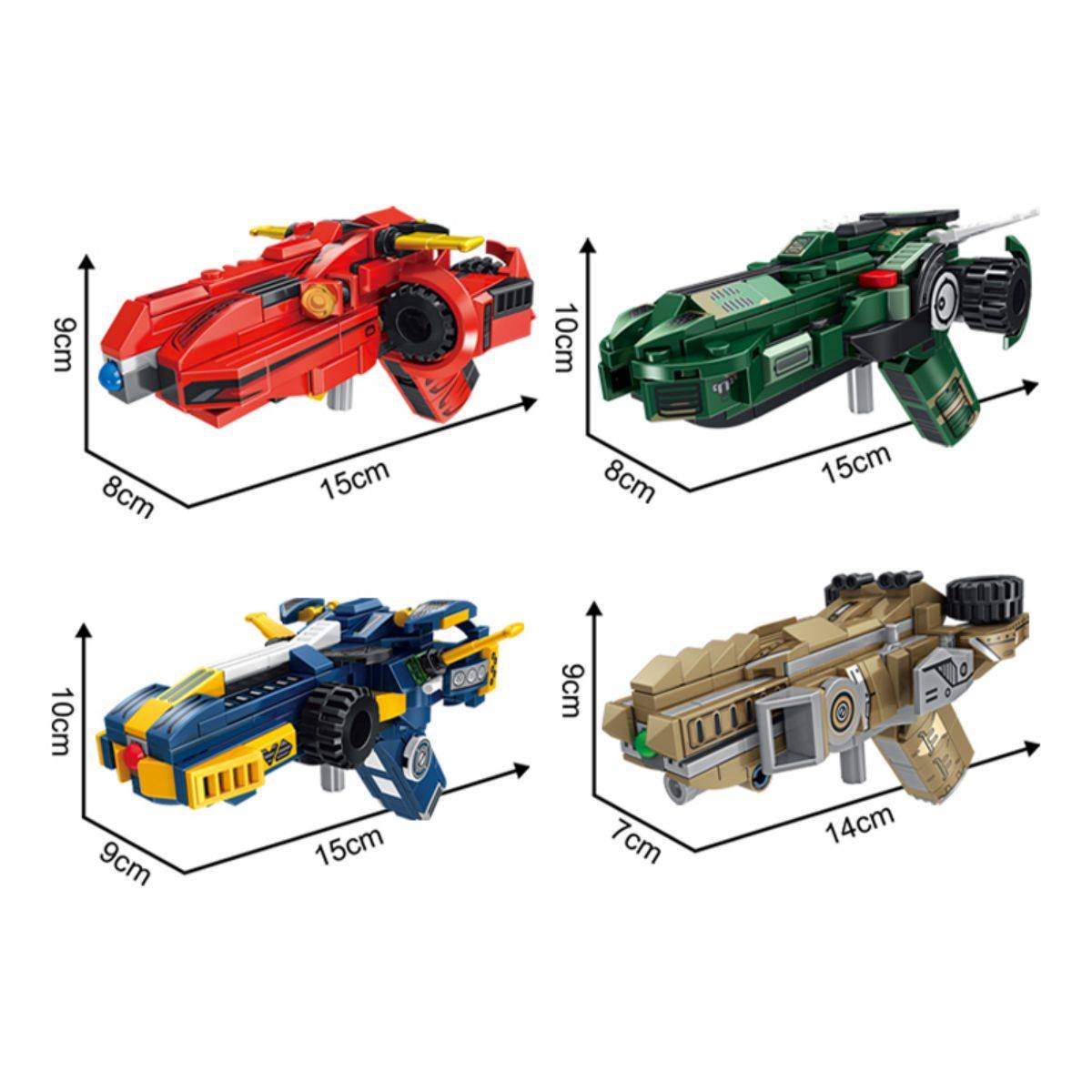 Panlos Brick 633102 Transformer Car to Gun Building Blocks