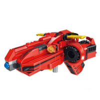 Panlos Brick 633102 Transformer Car to Gun Building Blocks-Red