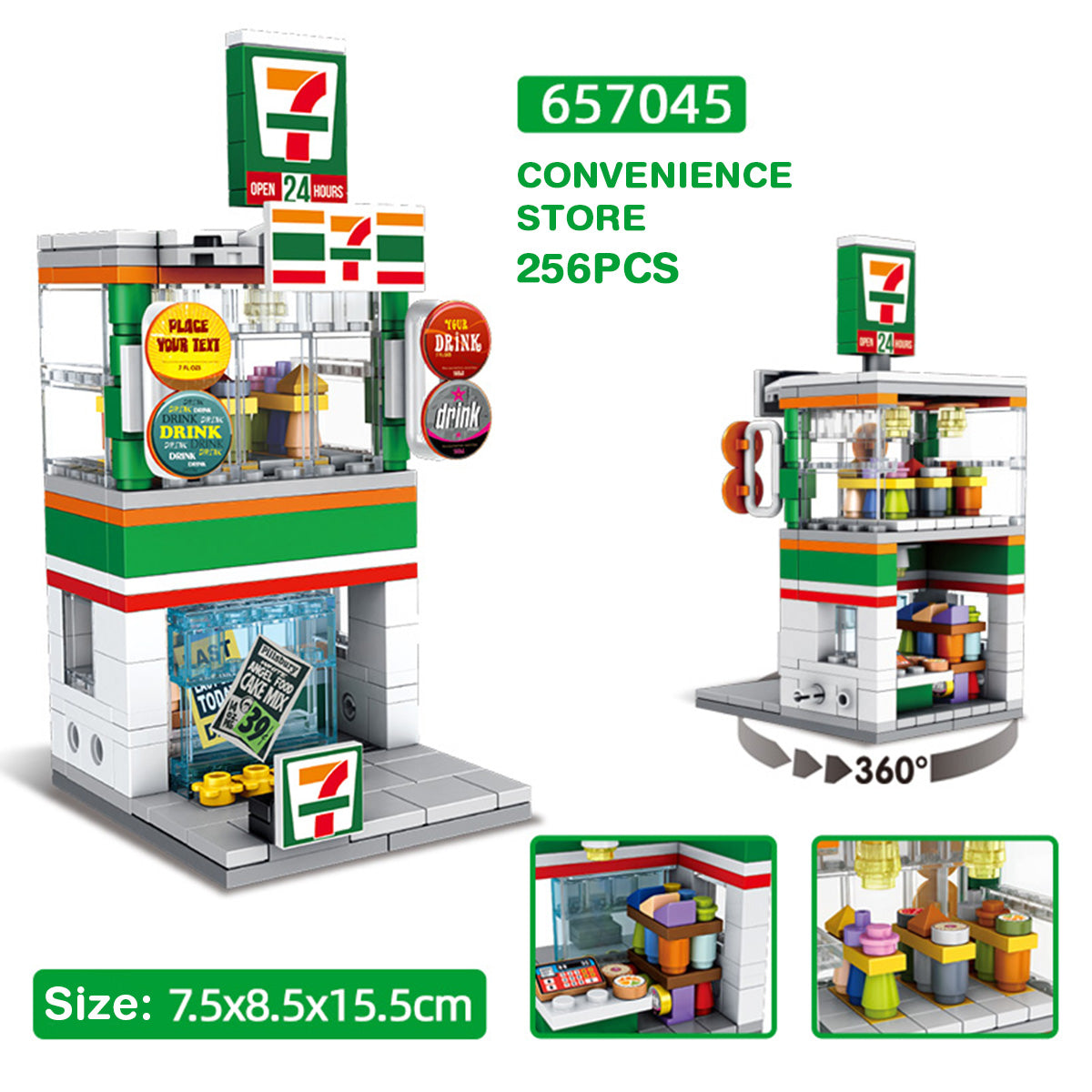 Panlos Brick 657045 Mini Street View Building Blocks