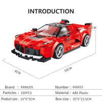 Panlos Brick 666015 Sports Car Building Blocks - HugmieToys