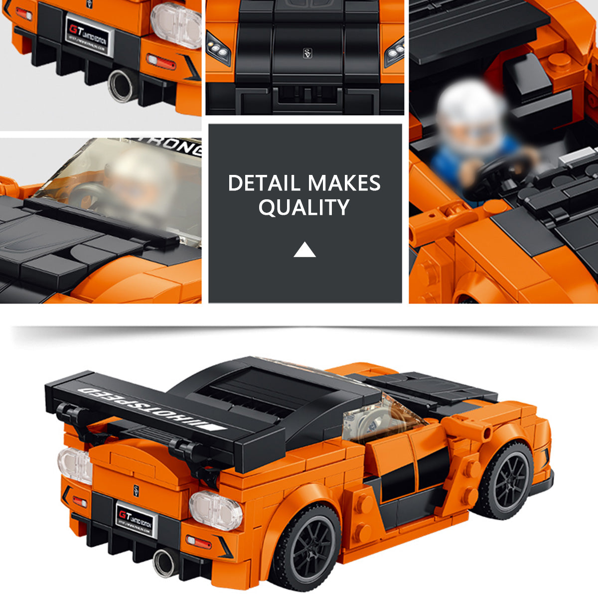 Panlos Brick 666035 Sports Car Building Blocks - HugmieToys