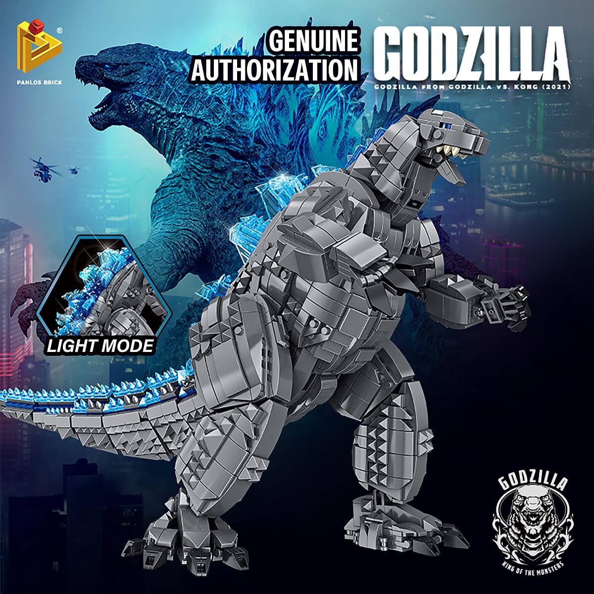 Panlos Brick 687001 Godzilla Building Blocks 2056Pcs-HugmieToys