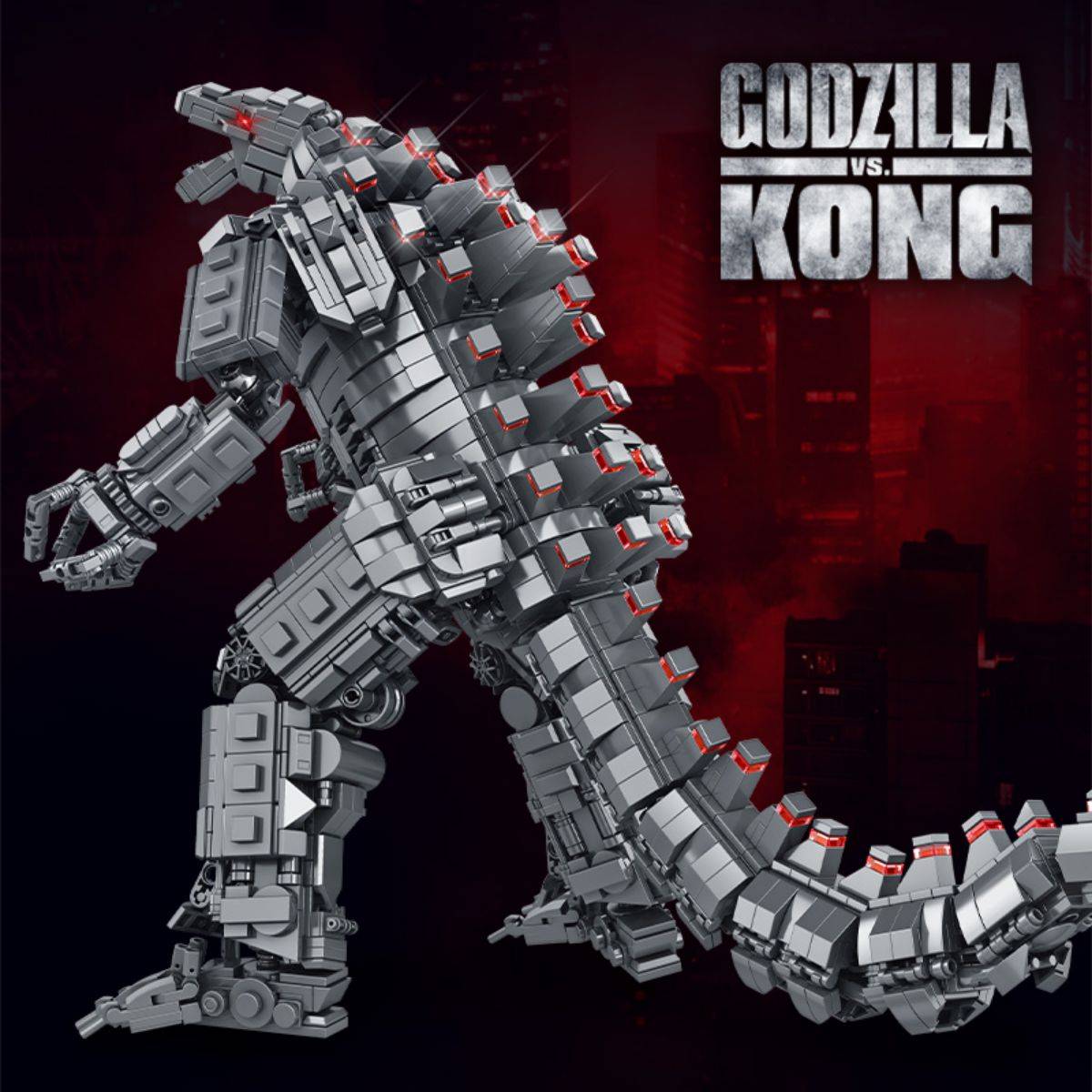 Panlos Brick 687003 Mecha Godzilla Building Blocks 1908Pcs