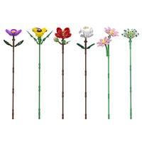 Panlos Brick Flower Bouquet Building Kit