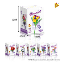 Panlos Brick Flower Bouquet Building Kit