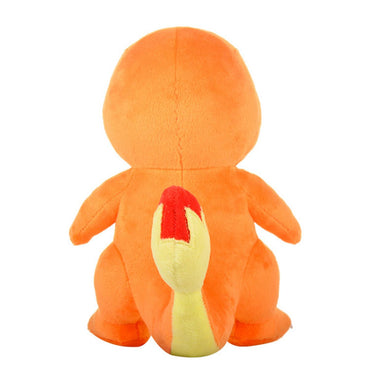 Back view of the 30cm Pokemon Charmander plush toy, showcasing its soft fabric, orange body, and signature flame tail. A must-have for Pokemon lovers.