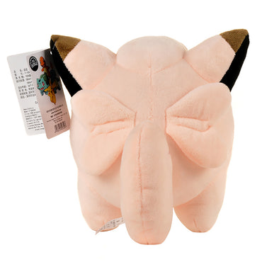 Back view of Pokemon Clefairy Plush Toy 20.5cm showcasing its curled tail and plush texture. A must-have for Pokemon collectors and fans.