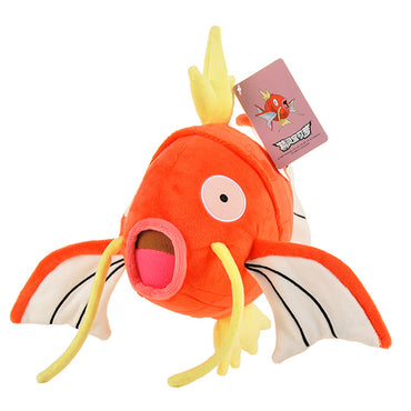 High-quality Pokemon Magikarp Plush Toy 25cm featuring a soft, huggable design with expressive details. Ideal for Pokemon lovers and collectors.