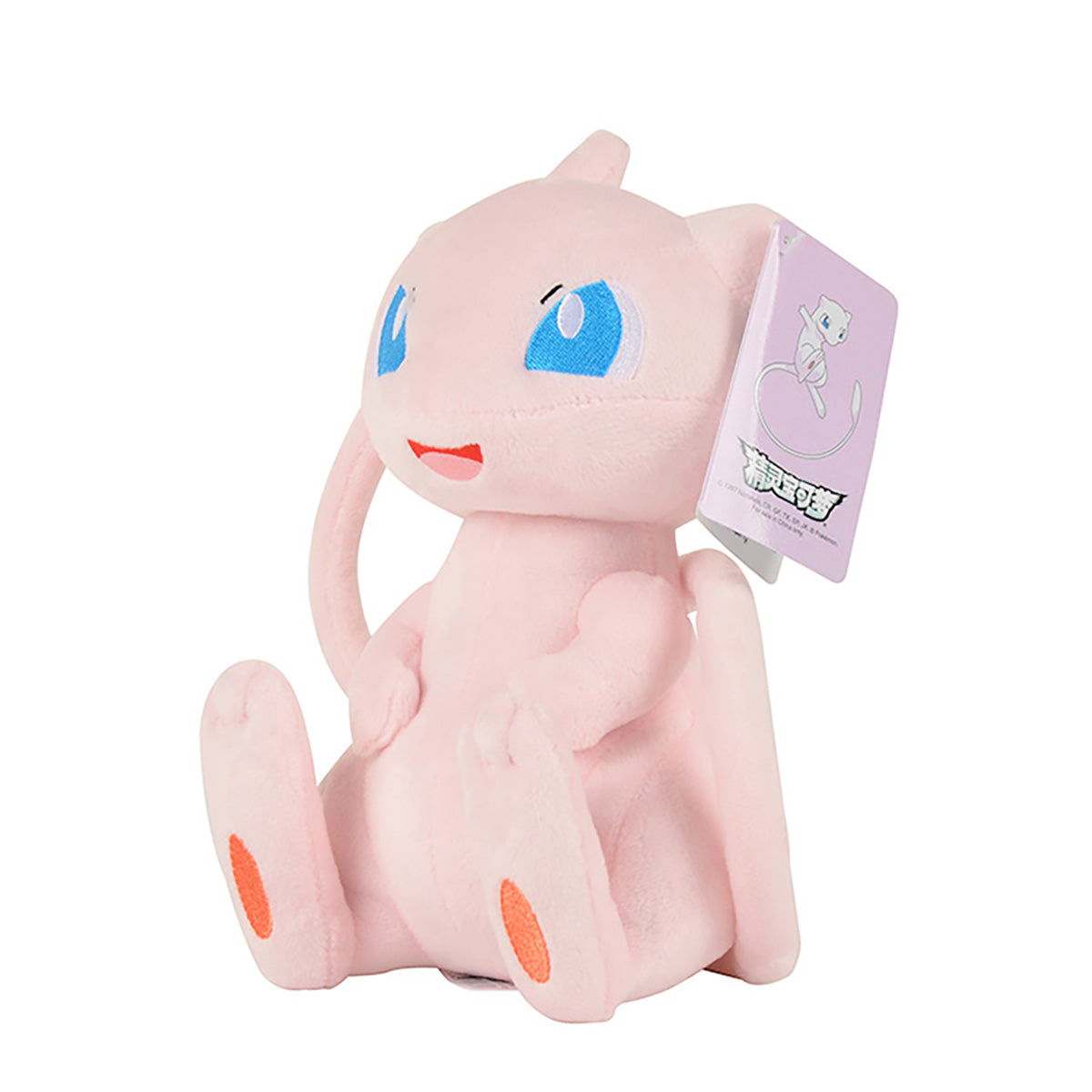 Best Pokemon Mew Plush Toy 32cm with soft pink fabric and embroidered details. Perfect collectible for Pokemon fans, available at HugmieToys Ireland.