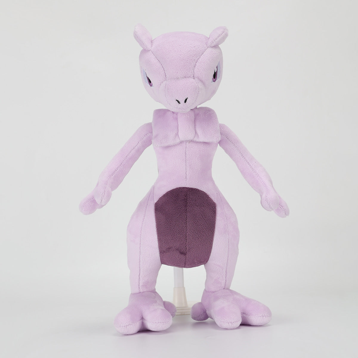 Pokemon Stuffed Plush Toys Mewtwo 35cm in a soft lavender color, featuring detailed stitching and a plush texture. Perfect for collectors and fans.