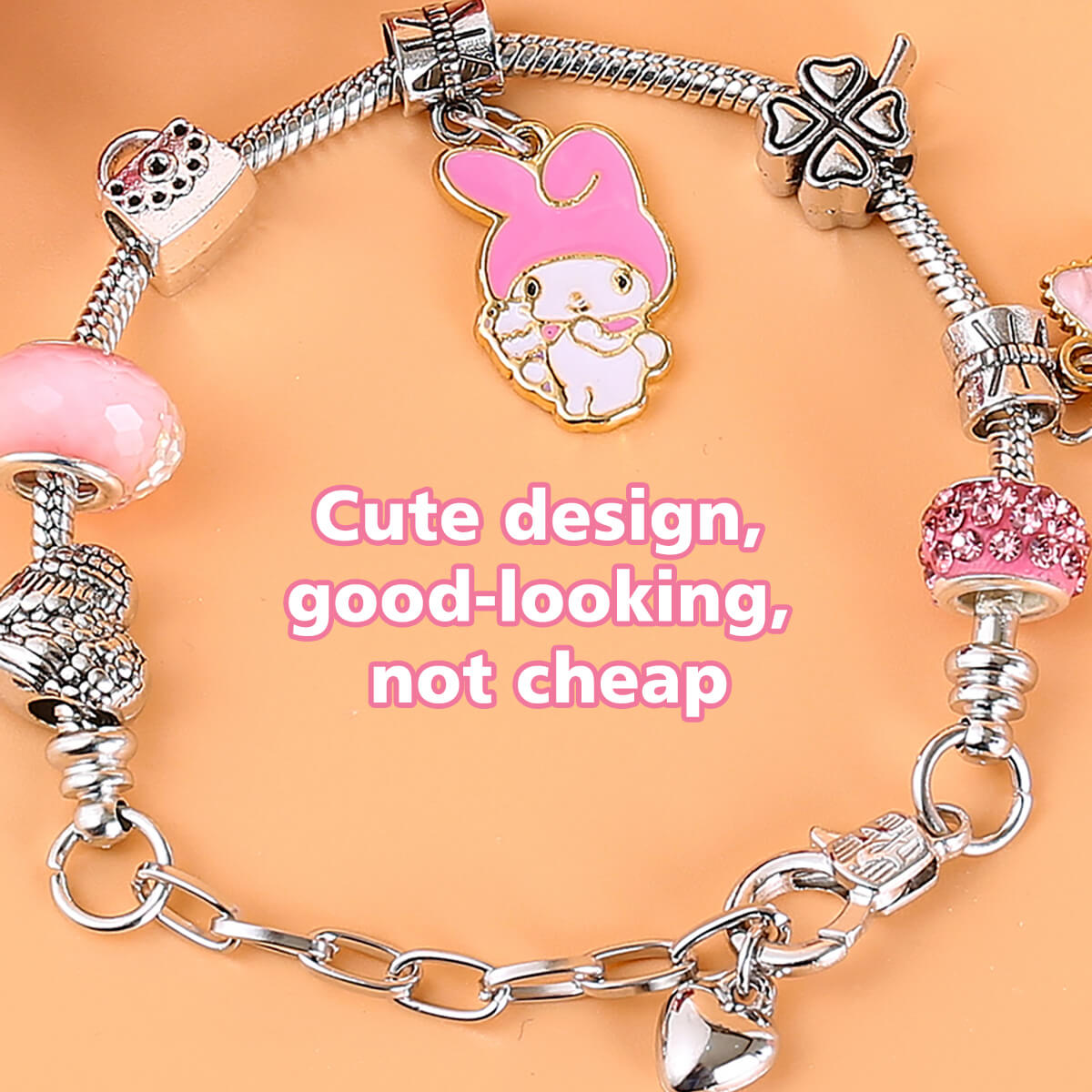 S073 Sanrio Cute Anime Alloy Charm Bracelet - HugmieToys