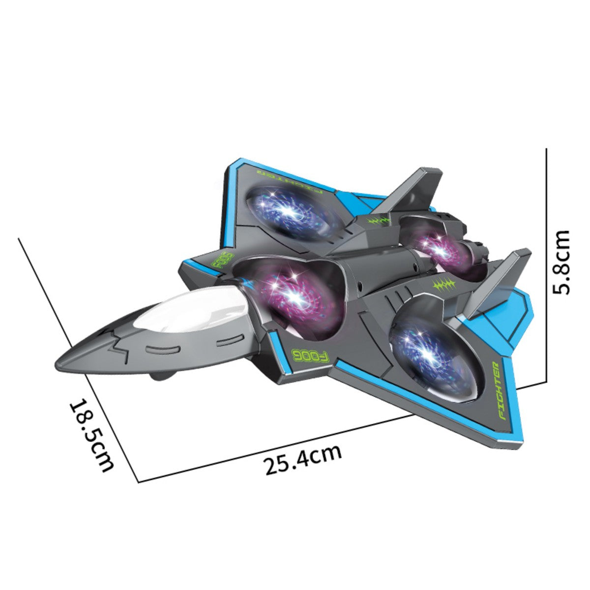 RC Fighter Plane Foam Drones with LED Light