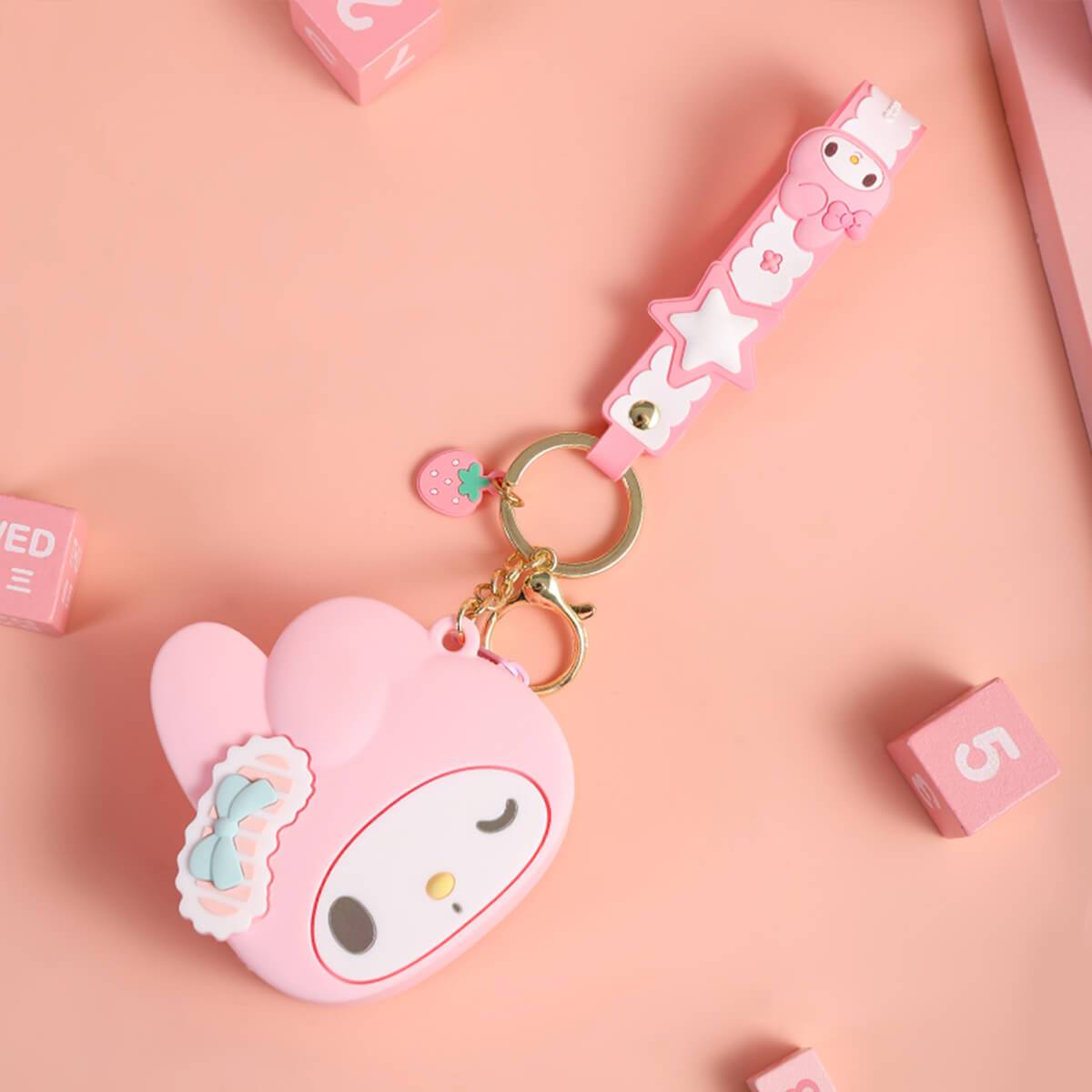 Sanrio Cartoon Silicone Coin Purse Keychain - HugmieToys