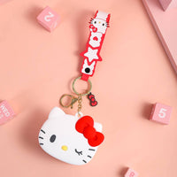 Sanrio Cartoon Silicone Coin Purse Keychain - HugmieToys