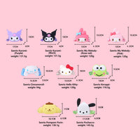 Sanrio Cartoon Silicone Mini Crossbody Bag Size - HugmieToys