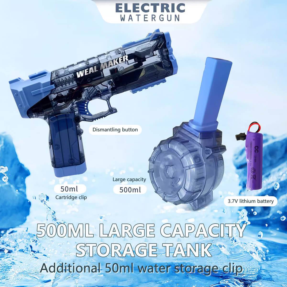 W555 Strongest Electric Water Gun for Adults Kids - HugmieToys