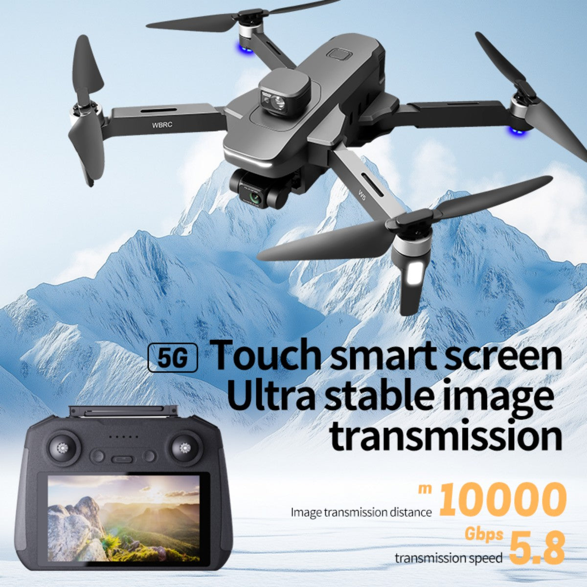 WBRC W5MAX Remote Control Aerial Drone