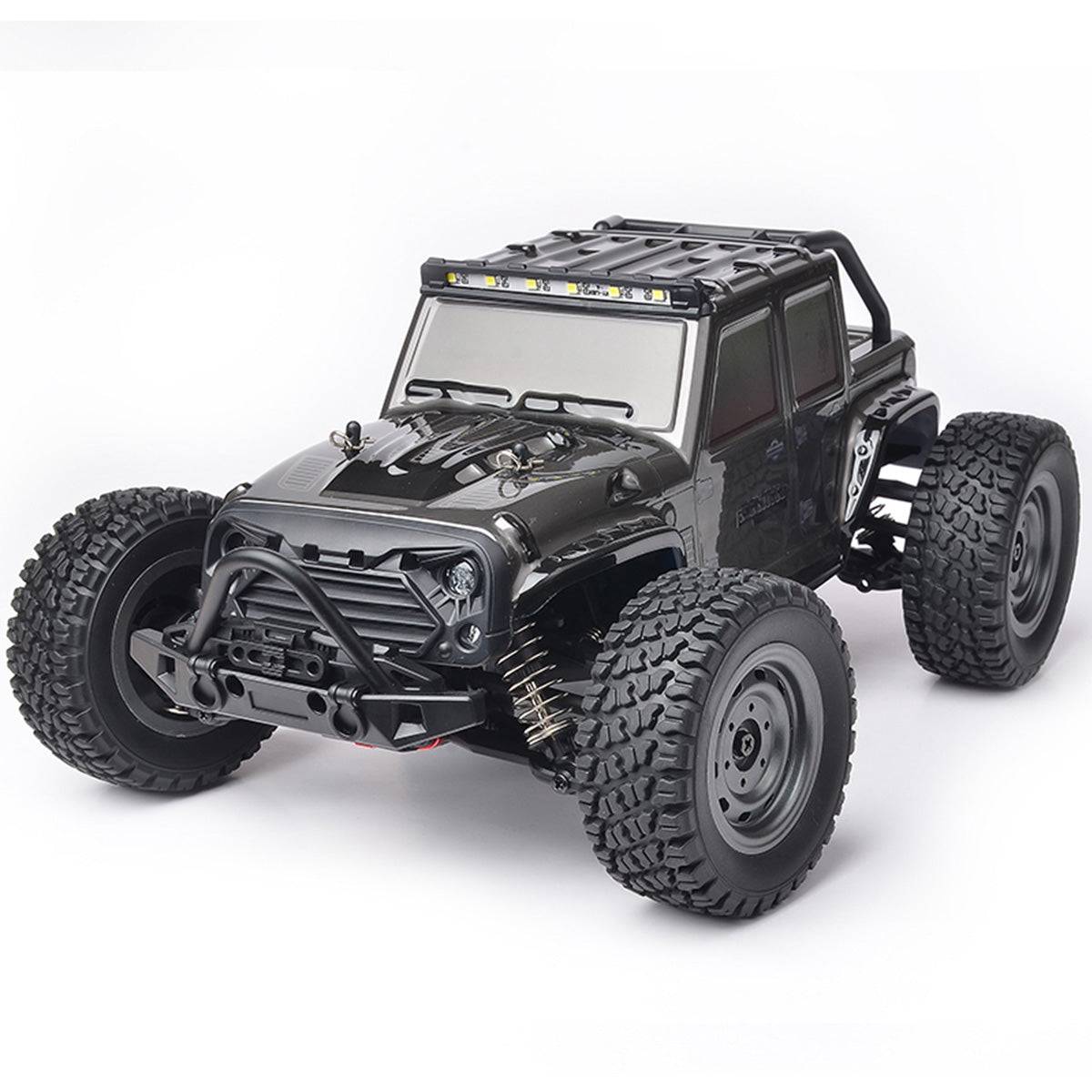 Black WBRC-I03 Electric 4WD RC Monster Truck with durable shockproof design and powerful motor for extreme terrain driving. Shop now at HugmieToys.