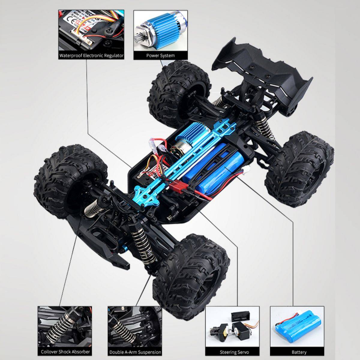 WBRC101 High Speed 4 Wheel Drive Remote Control Car - HugmieToys